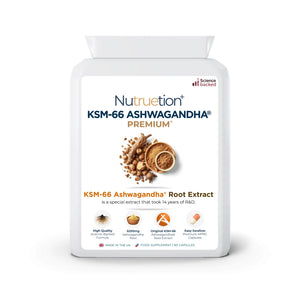 Premium KSM-66 Ashwagandha® 500mg | GMP and BRCGS Certified | Made in the UK