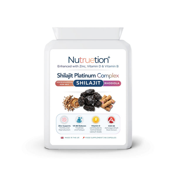 Shilajit Platinum Complex - High Strength with Ashwagandha KSM-66 & Rhodiola Rosea