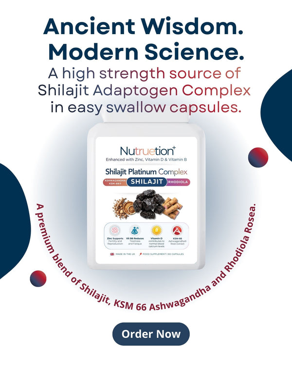 Nutruetion Shilajit Complex 2000mg | With Ashwagandha KSM-66 & Rhodiola | 90 Vegetarian Capsules | High Strength Adaptogen | UK Made