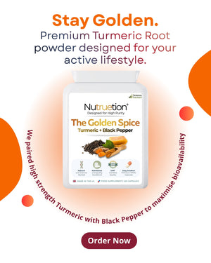 Turmeric and Black Pepper Golden Spice | High Strength Curcumin