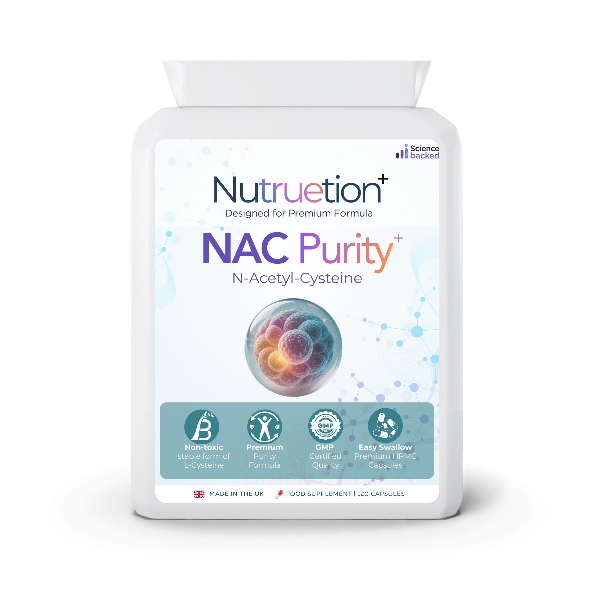 Nutruetion NAC 600mg Capsules | High Purity N-Acetyl-Cysteine Nutruetion NAC 600mg Capsules | High Purity N-Acetyl-Cysteine