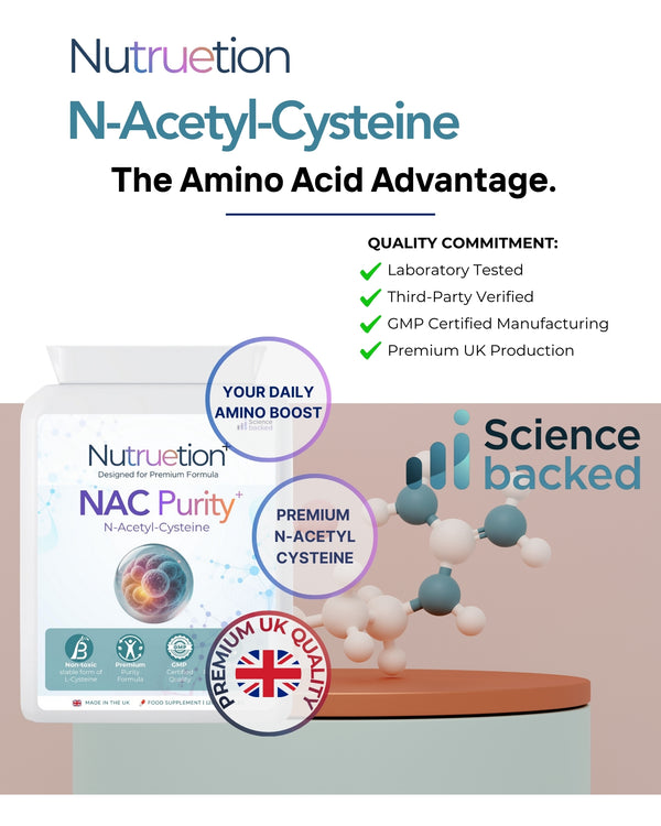 NAC Purity+ N-Acetyl-Cysteine High Strength Precursor to Glutathione