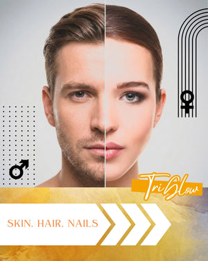 Nutruetion TriGlow+ Collagen Gummies | 8-in-1 Beauty Complex with Biotin, Selenium & Vitamin C | Skin, Hair & Nails Support | 90 Gummies | UK Made