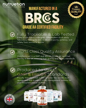 Nutruetion TriGlow+ Collagen Gummies | 8-in-1 Beauty Complex with Biotin, Selenium & Vitamin C | Skin, Hair & Nails Support | 90 Gummies | UK Made