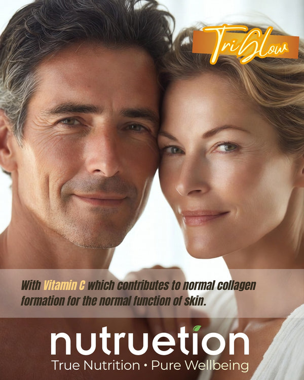 Nutruetion TriGlow+ Collagen Gummies | 8-in-1 Beauty Complex with Biotin, Selenium & Vitamin C | Skin, Hair & Nails Support | 90 Gummies | UK Made