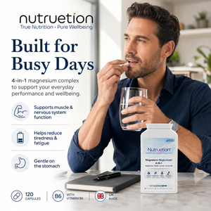 Nutruetion Magnesium Bisglycinate Complex 4-in-1 | 120 Vegan Capsules | UK Made