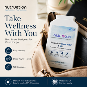 Nutruetion Magnesium Bisglycinate Complex 4-in-1 | 120 Vegan Capsules | UK Made