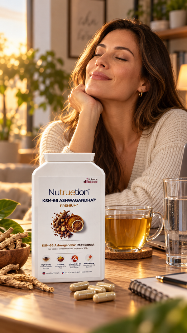 Nutruetion KSM-66® Ashwagandha 500mg | Root Extract | 90 Vegan Capsules
