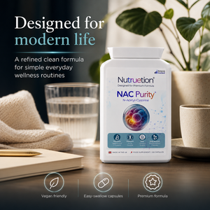 Nutruetion NAC 600mg Capsules | High Purity N-Acetyl-Cysteine | 120 Vegan Capsules | Amino Acid Supplement | UK Made