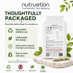 Nutruetion Lion's Mane Mushroom Complex | High Strength Extract 1500mg | Black Pepper & Vitamin C